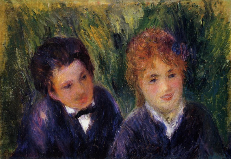 Young Man And Young Woman by Pierre-Auguste Renoir, 1876